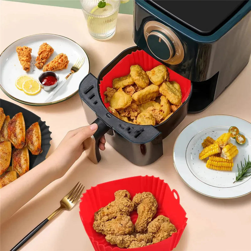 Forma de Silicone Redonda Para Air Fryer - Easy Cook