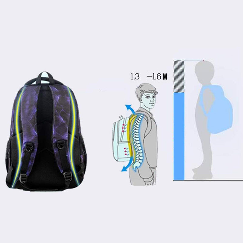 Mochila Escolar modelo Asge para meninos + Kit bolsa secundaria e Brinde