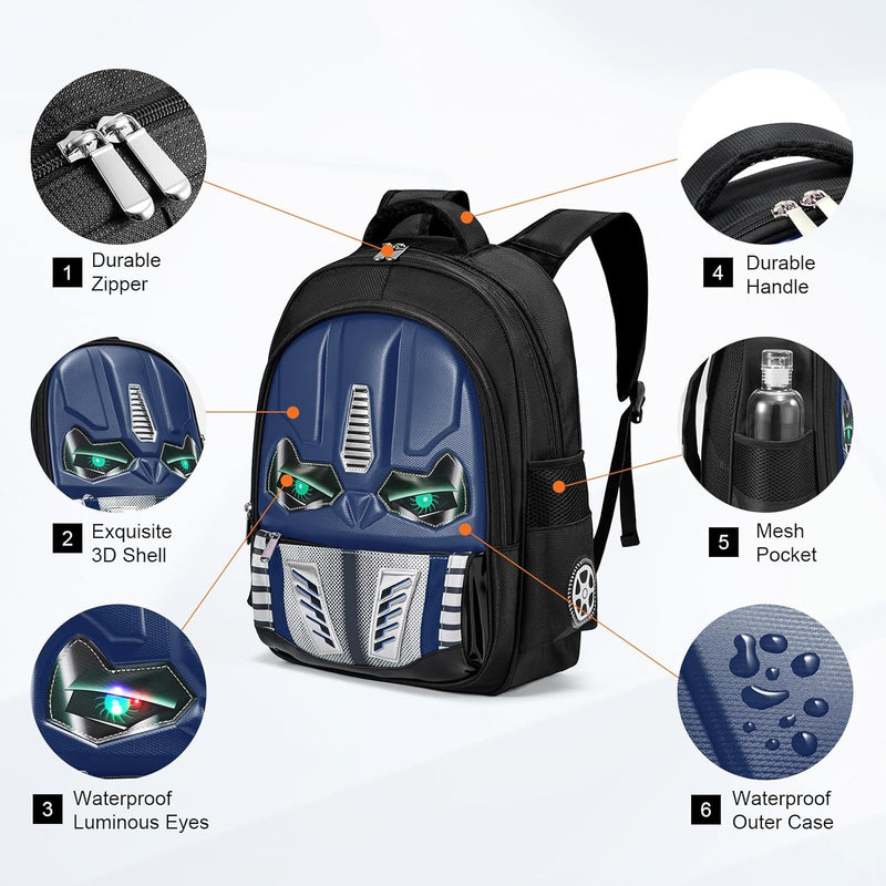 Dilunar Kids Backpack for School Child Boys Kindergarten Elementary Toddler Bag Gift Ideas