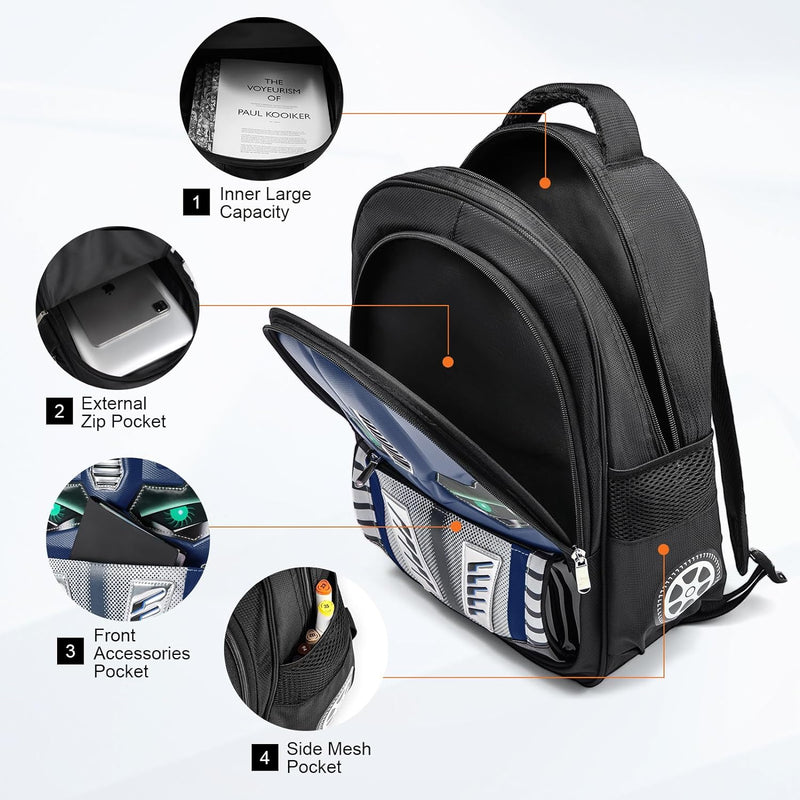 Dilunar Kids Backpack for School Child Boys Kindergarten Elementary Toddler Bag Gift Ideas