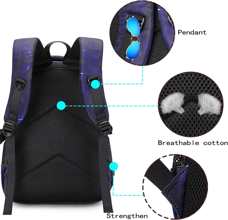 Mochila Escolar modelo Asge para meninos + Kit bolsa secundaria e Brinde