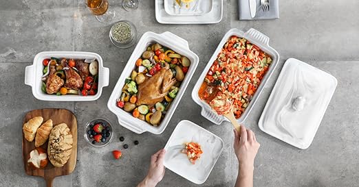 KIT 3 Travessas PORCELANA LUX + Brinde Especial