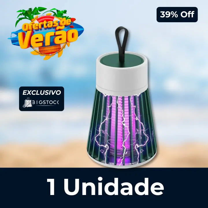 Luminária Mata-Mosquito Com Íons de Atração - BStocker™ (LEVE 2 E ECONOMIZE)
