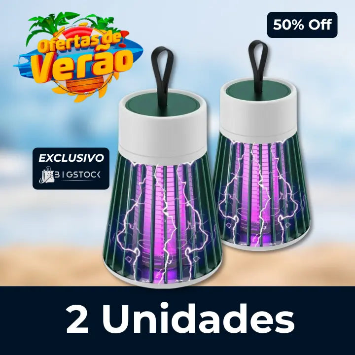 Luminária Mata-Mosquito Com Íons de Atração - BStocker™ (LEVE 2 E ECONOMIZE)