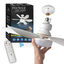 Ventilador de Teto Flower Fan Light com Lâmpada LED - 6 Hélices