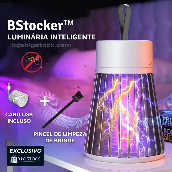 Luminária Mata-Mosquito Com Íons de Atração - BStocker™ (LEVE 2 E ECONOMIZE)