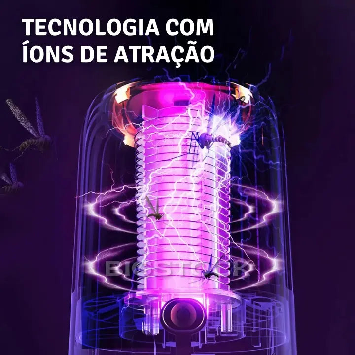 Luminária Mata-Mosquito Com Íons de Atração - BStocker™ (LEVE 2 E ECONOMIZE)