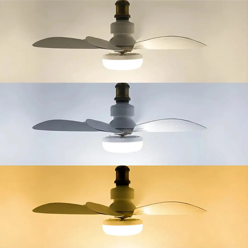 Ventilador de Teto Flower Fan Light com Lâmpada LED - 6 Hélices