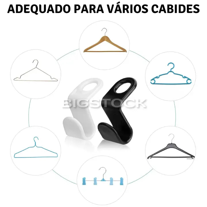Ganchos Conectores de Cabide para Guarda-Roupa BStocker™