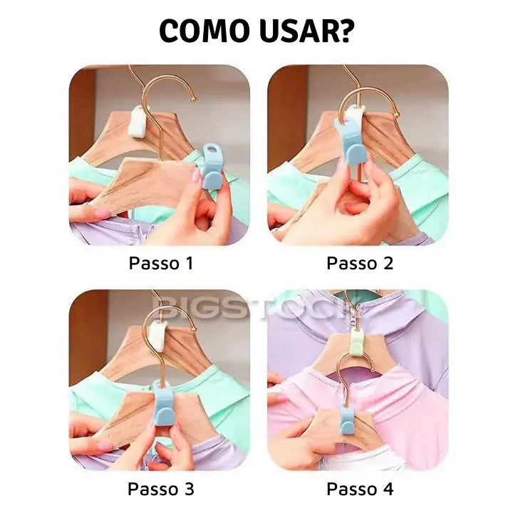 Ganchos Conectores de Cabide para Guarda-Roupa BStocker™