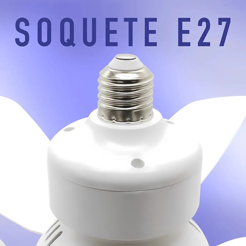 Ventilador de Teto Flower Fan Light com Lâmpada LED - 6 Hélices