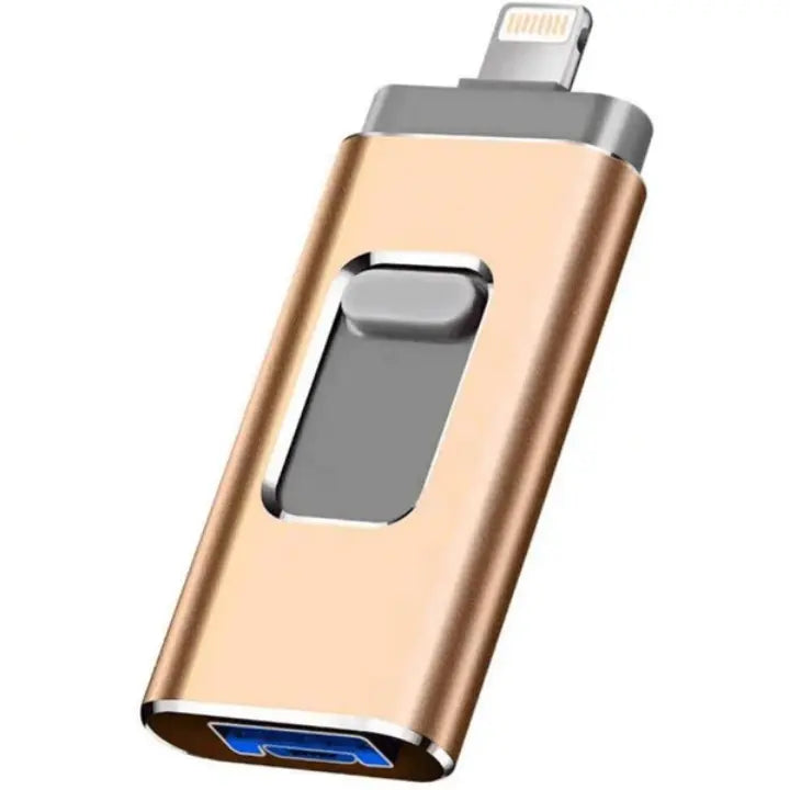 Pen Drive 4 em 1 para Celular BStocker™ - IOS, Android, USB e Tipo C