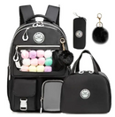 Mochila Escolar para Meninas - Kit com lancheira e estojo