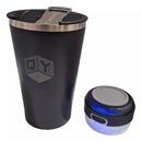 Copo Térmico 420ml Com Caixa De Som Bluetooth  Acoplada