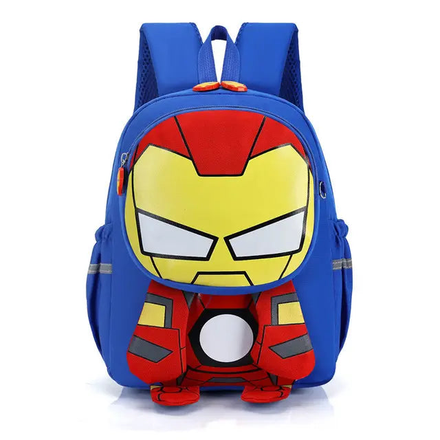 Mochila Escolar modelo Disney Marvel para meninos + Kit Lancheira e Brinde