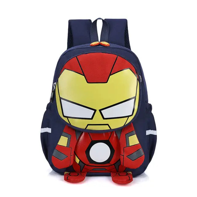 Mochila Escolar modelo Disney Marvel para meninos + Kit Lancheira e Brinde