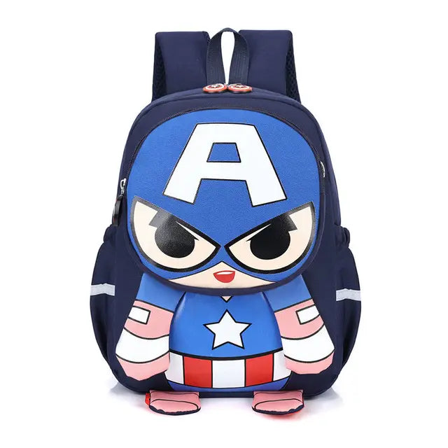 Mochila Escolar modelo Disney Marvel para meninos + Kit Lancheira e Brinde