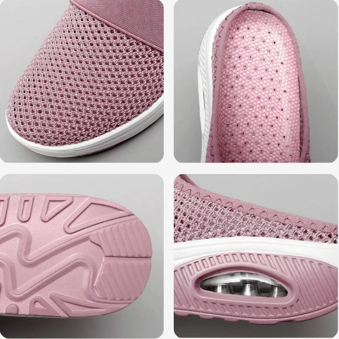 Tênis Feminino com Gel Tela Fashion - Ortopédico