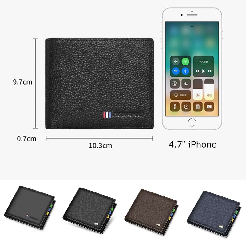 Carteira Masculina de Couro Legítimo - Modelo Elite