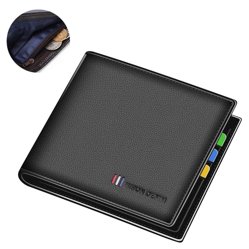 Carteira Masculina de Couro Legítimo - Modelo Elite