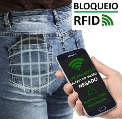 Carteira Antifurto Com Proteção RFID - Carbon
