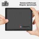 Carteira Masculina de Couro Legítimo - Modelo Elite