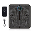 Massageador Elétrico Para Os Pés - Tapete Shiatsu + Controle Portátil