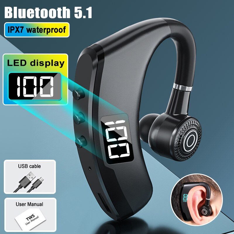 Fone de ouvido Bluetooth Sem Fio Gancho - HandsFree