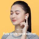 Fone de Ouvido T13 com 4 Microfones, Controle Por toque e Bluetooth 5.1