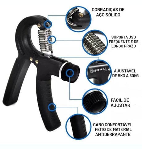 Hand Grip Ajustável Fortalecedor de Antebraço e Punho - Grip Max