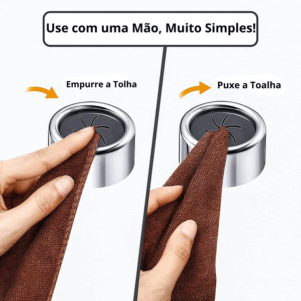 Gancho EasyPush™ - Estética Funcional para o seu lar (Compre 2, leve 3🔥)
