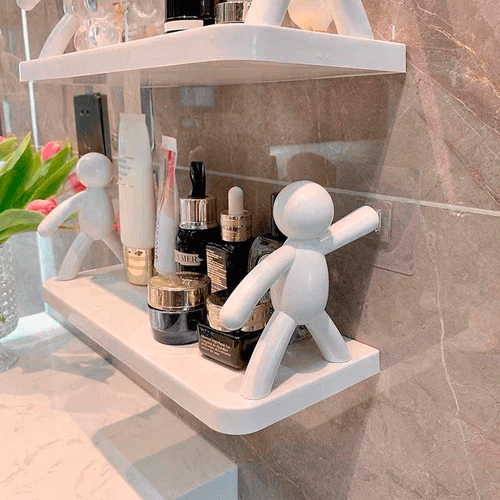 InstaShelf™ - Prateleira Adesiva Que Organiza e Decora Ambientes