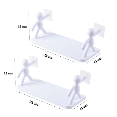 InstaShelf™ - Prateleira Adesiva Que Organiza e Decora Ambientes