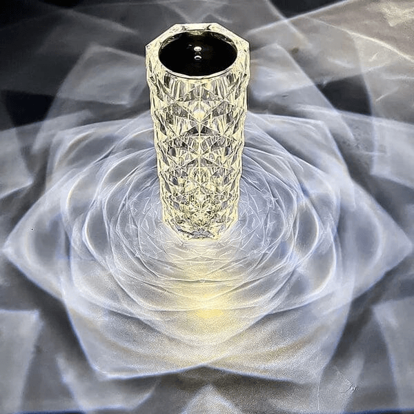 Luminária de Luxo Cristal Light 16 Cores - Sensível ao Toque + Controle Remoto - BStock