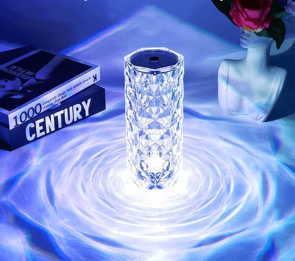 Luminária de Luxo Cristal Light 16 Cores - Sensível ao Toque + Controle Remoto - BStock
