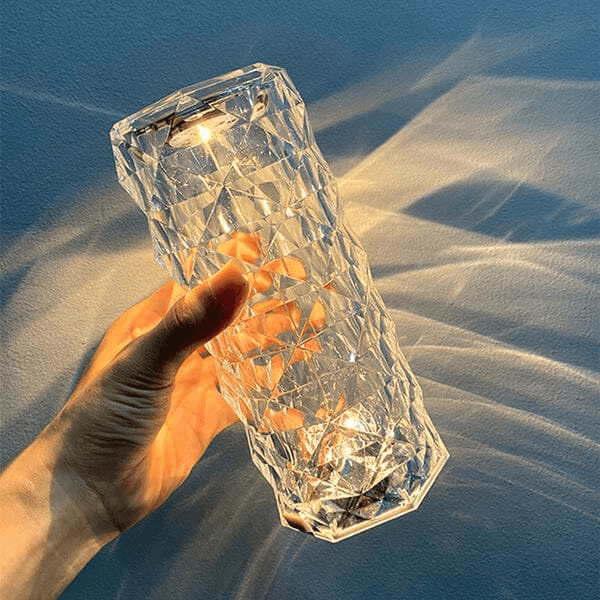 Luminária de Luxo Cristal Light 16 Cores - Sensível ao Toque + Controle Remoto - BStock