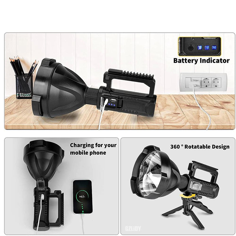 Lanterna Holofote Multifuncional de Led Premium