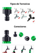 Mangueira de Jardim Flexível e Expansível + Pistola Lava Jato