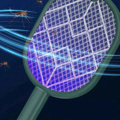 Raquete Elétrica Mata Mosquito Com Ultravioleta